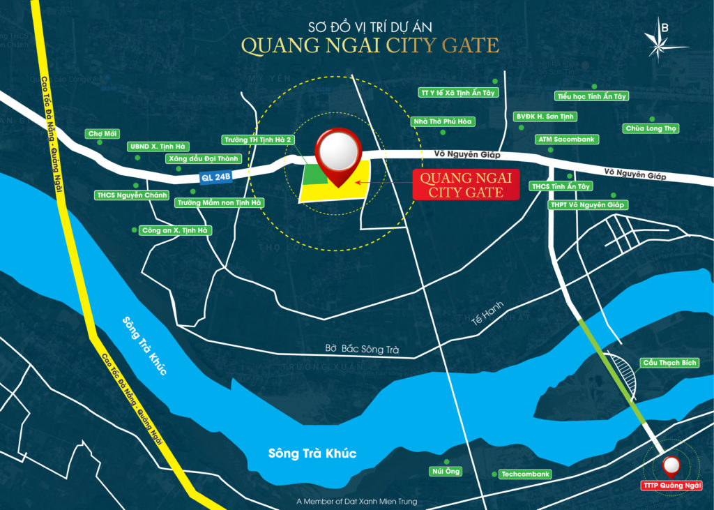 Vị trí dự án city gate đồng phú quảng ngãi