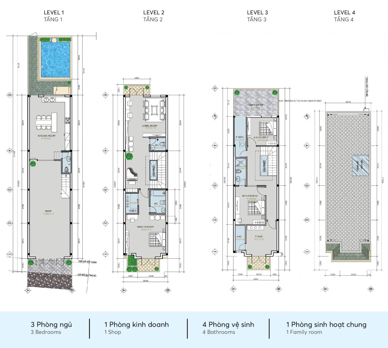 bản thiết kế shophouse lakeside Infinity